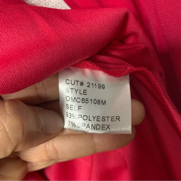 Tadashi Shoji twist front knee length midi dress wedding guest size small - Picture 5 of 6